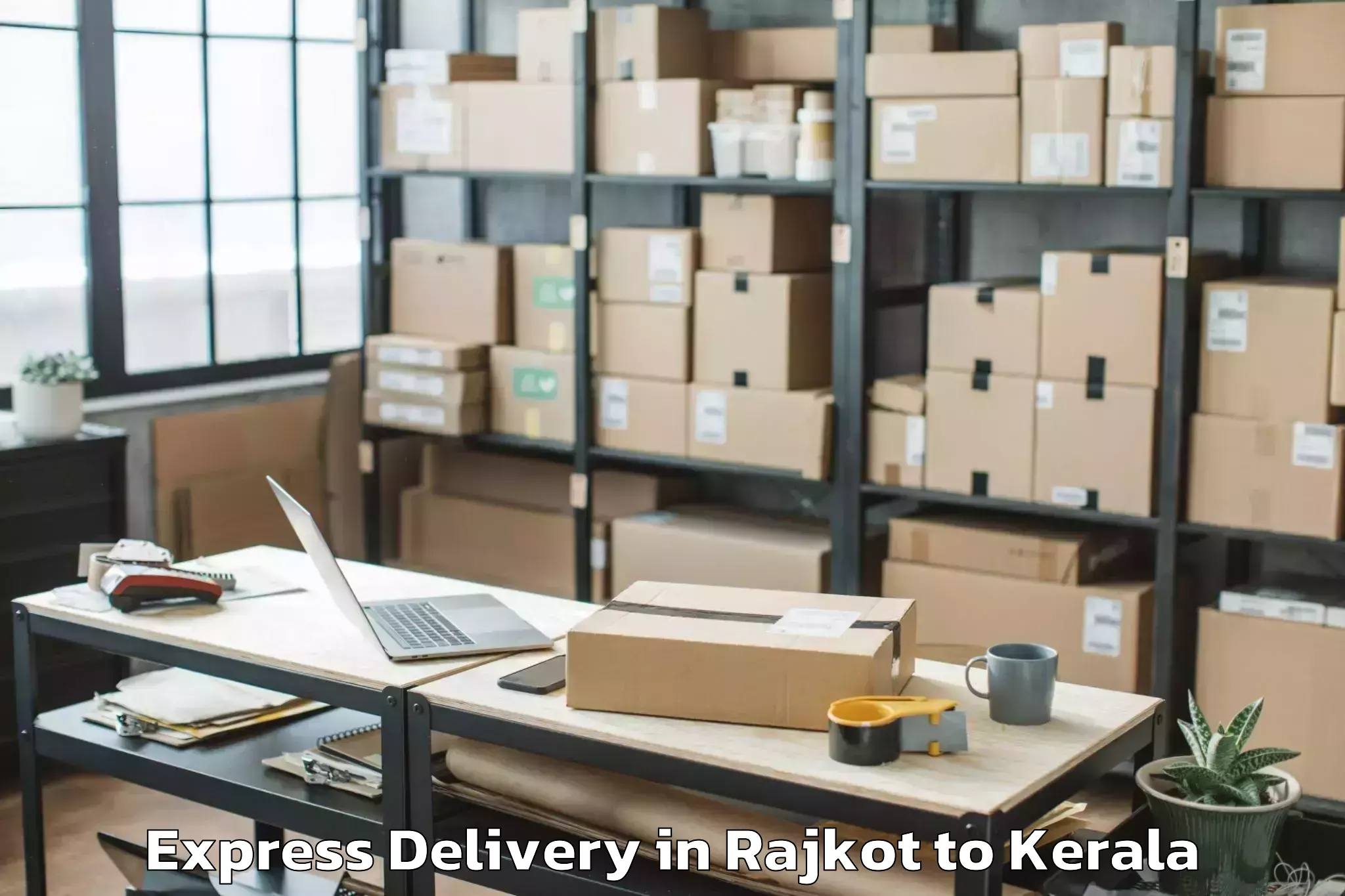 Trusted Rajkot to Gold Souk Grande Mall Kochi Express Delivery